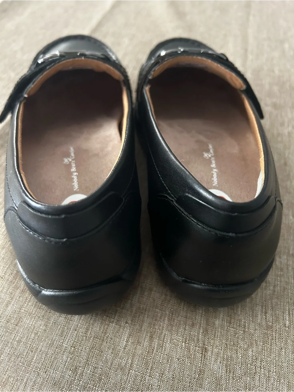 New Dr. Comfort Mallory Black Leather Slip On Dress Shoes Women’s Size 7.5